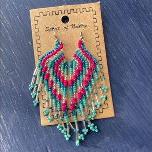 Native American Inspired Seed Bead Earrings